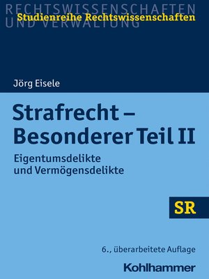 cover image of Strafrecht--Besonderer Teil II